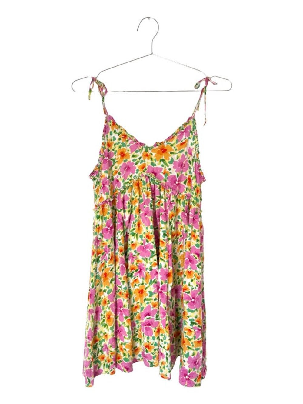 Patrons of Peace Floral Malibu Babydoll Mini Dress • Size XS - Picture 2 of 5